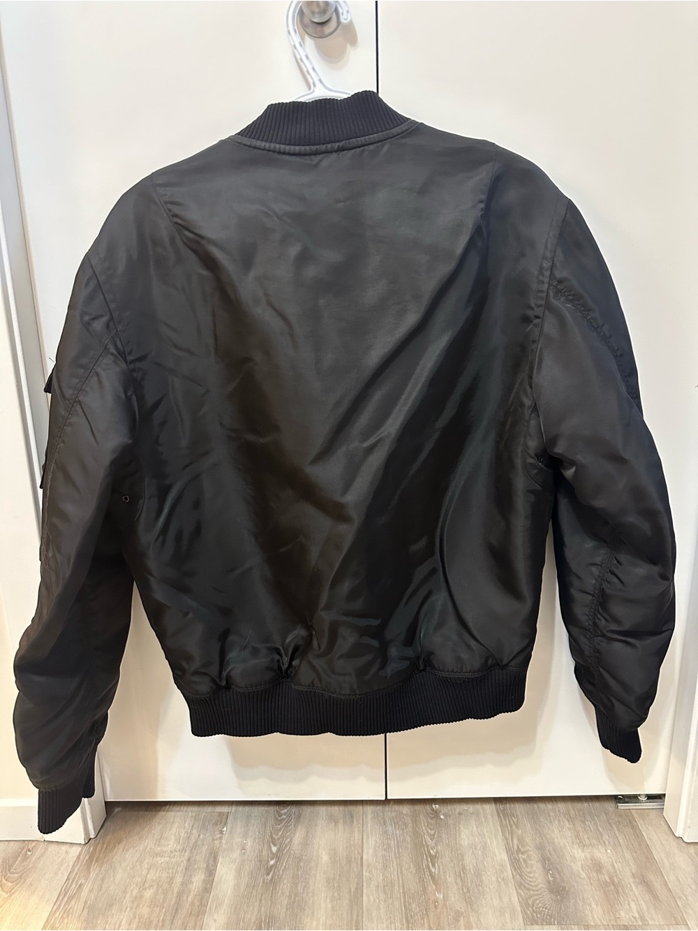 Vintage GAP (2003) Men's Black Bomber Jacket, Size Small - Picture 2 of 5